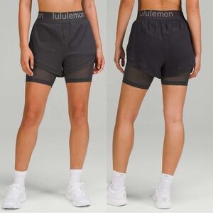 Lululemon Women’s Logo Waistband High-Rise Training Short 3” in Graphite Grey 8